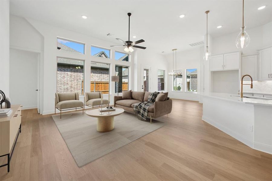 Furnished interior view inside a new home in Elements at Viridian - Garden Series, Arlington (Image 5).