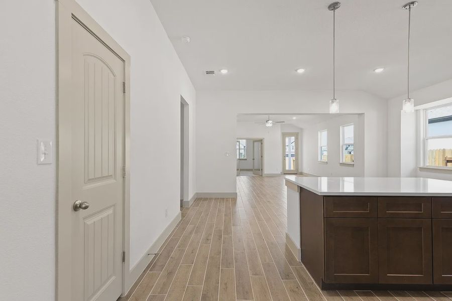 Furnished interior view inside a new home in Enclave at Cele, Pflugerville (Image 5).