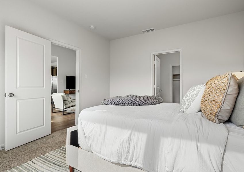The master suite has a large bedroom, ensuite bathroom and walk-in closet. The master suite has a large bedroom, ensuite bathroom and walk-in closet.