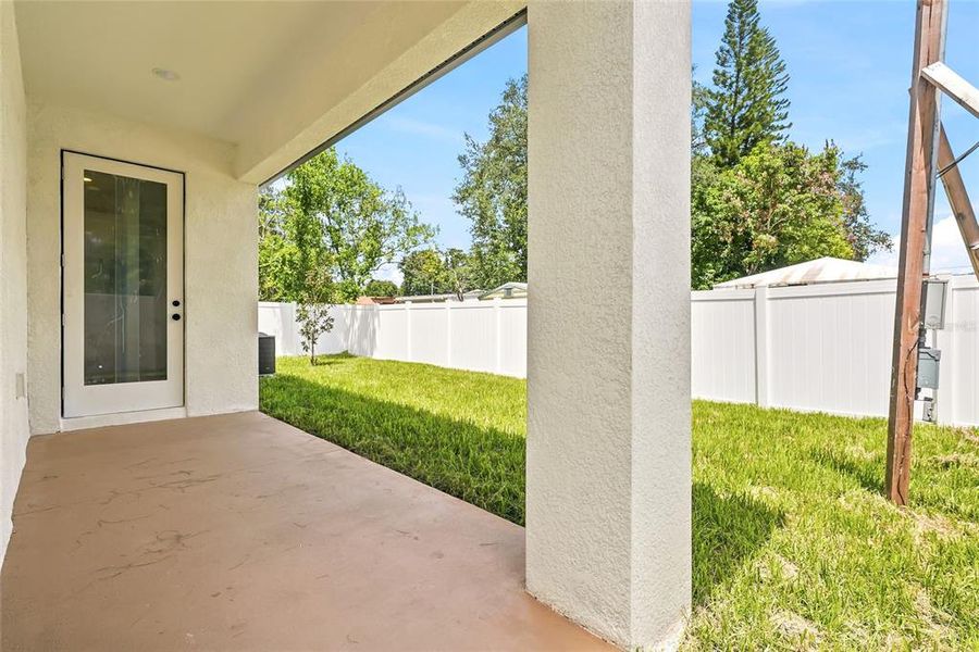 Exterior details and patio area of a home in , Tampa (Image 21). Exterior details and patio area of a home in , Tampa (Image 21).