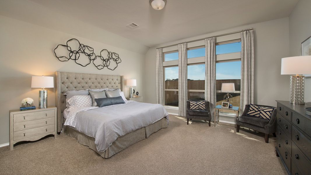 Furnished interior view inside a new home in Briggs Ranch, San Antonio (Image 65).