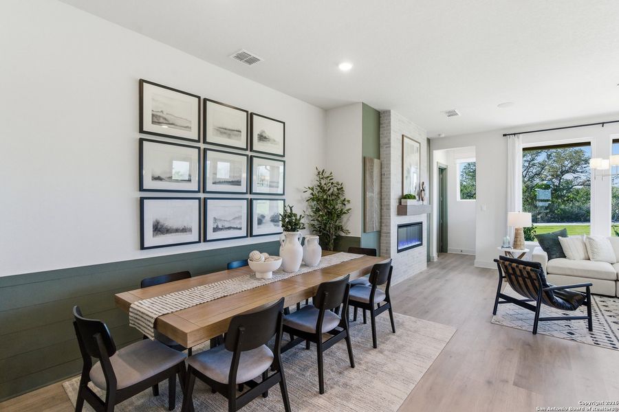 Furnished interior view inside a new home in Prominence, San Antonio (Image 25).
