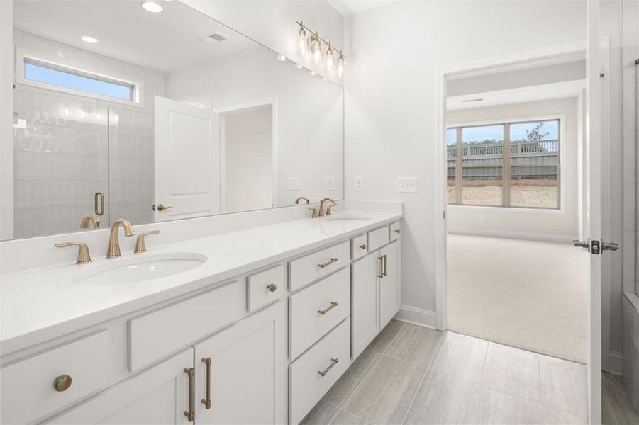 Furnished interior view inside a new home in Soleil Summit Chase, Snellville (Image 33).