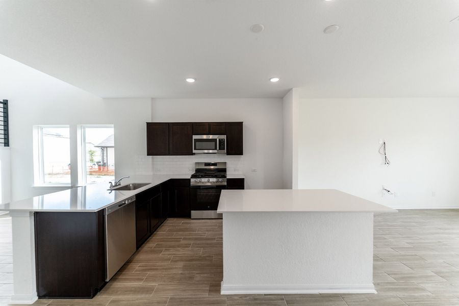 Furnished interior view inside a new home in Hunter's Ranch, San Antonio (Image 4).