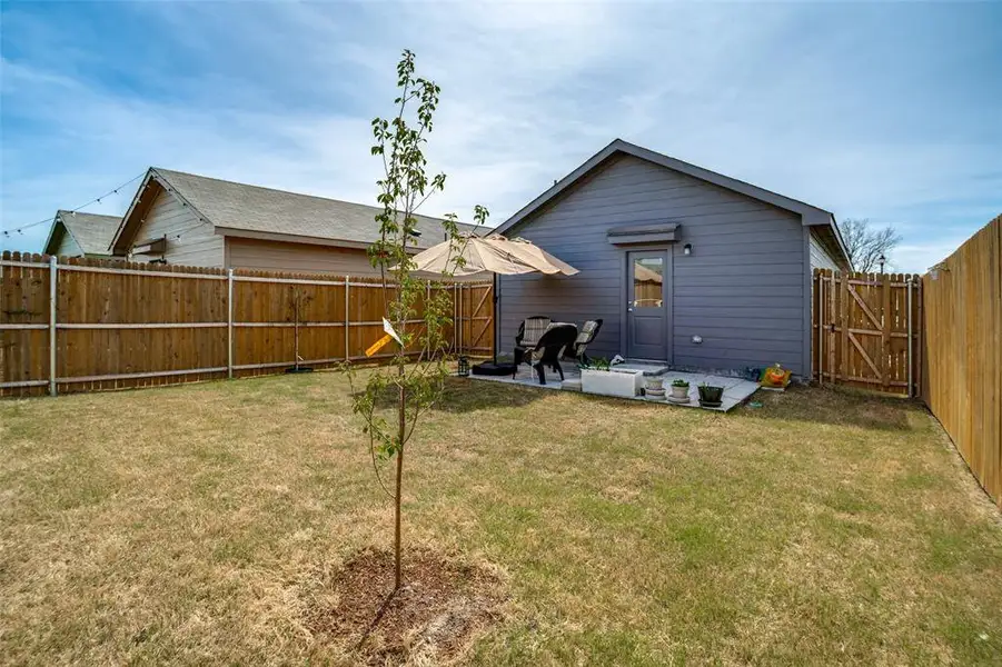 Exterior details and patio area of a home in Tillage Farms, Princeton (Image 14). Exterior details and patio area of a home in Tillage Farms, Princeton (Image 14).