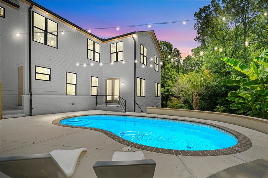 Exterior details and patio area of a home in , Atlanta (Image 51). Exterior details and patio area of a home in , Atlanta (Image 51).