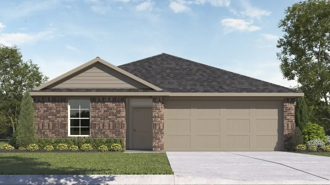 Representative exterior photo of a completed home built from the Harrison by D.R. Horton in Three Oaks, Sherman, TX (Image 2). Representative exterior photo of a completed home built from the Harrison by D.R. Horton in Three Oaks, Sherman, TX (Image 2).