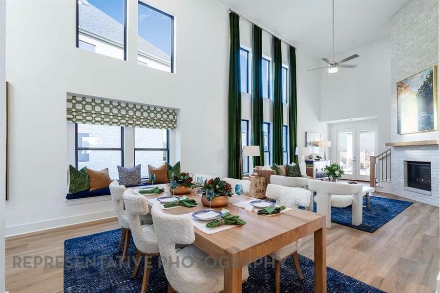 Furnished interior view inside a new home in Aster Park: 40ft. lots, McKinney (Image 9).