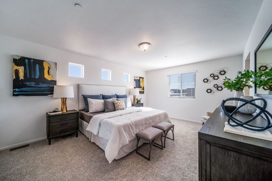 Furnished interior view inside a new home in Reunion, Commerce City (Image 14).