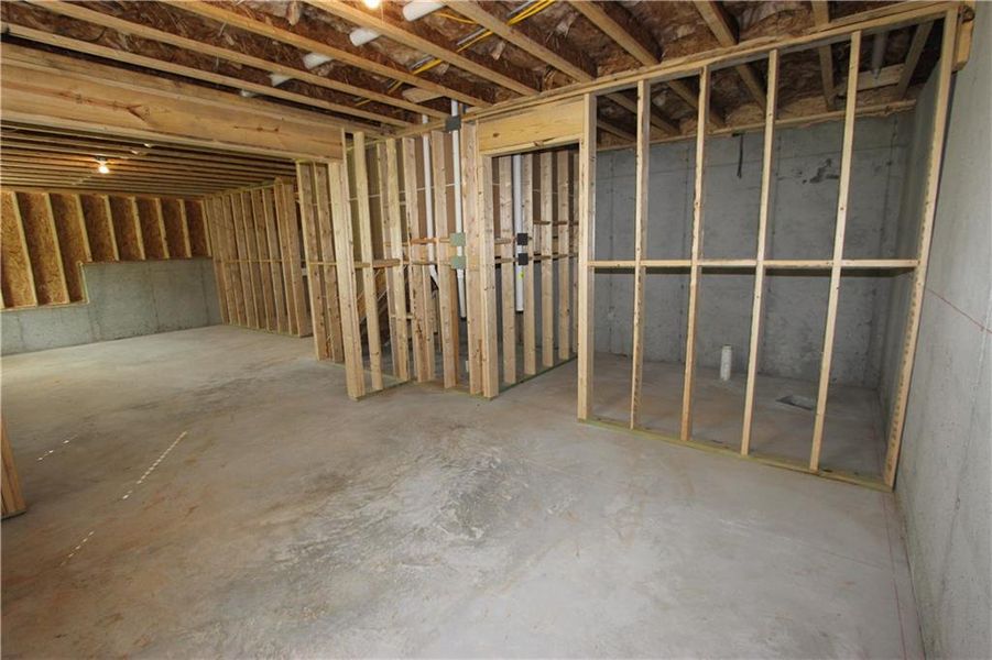 In-progress construction of a new home in Clark Farms, Flowery Branch, GA (Image 28).