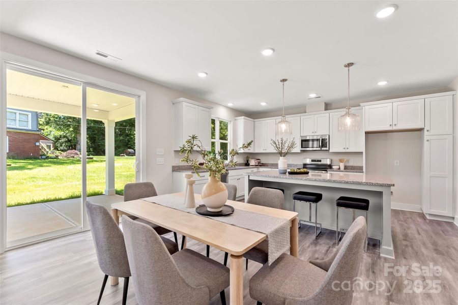 Furnished interior view inside a new home in , Gastonia (Image 11).