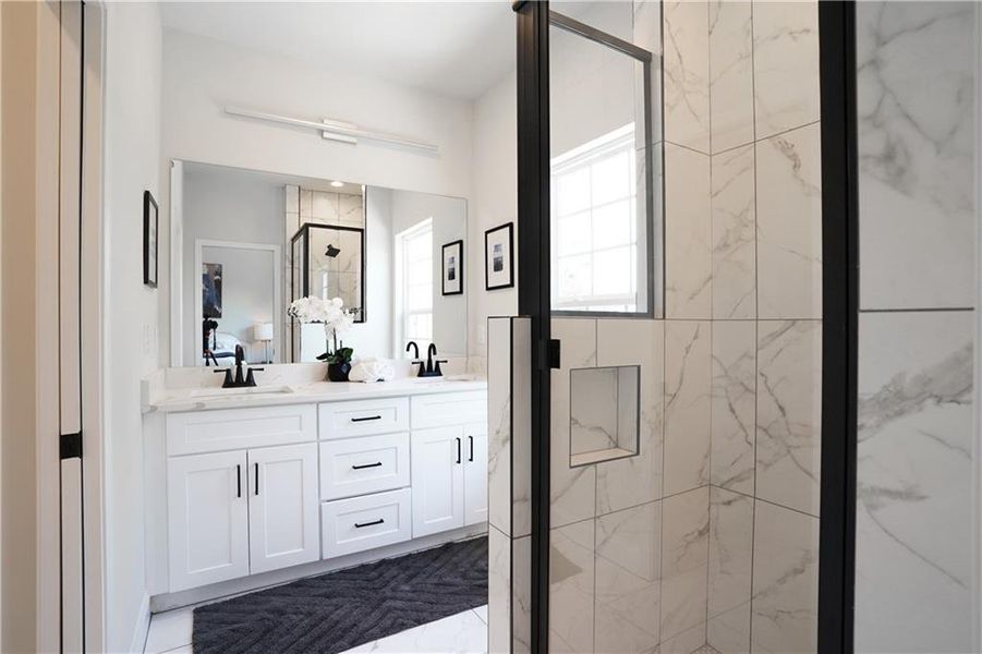 Furnished interior view inside a new home in , Stone Mountain (Image 27).