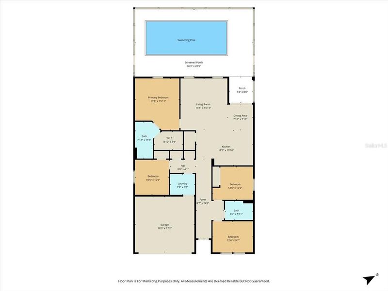 2D floor plan layout of this home in , Citrus Springs, FL (Image 5). 2D floor plan layout of this home in , Citrus Springs, FL (Image 5).