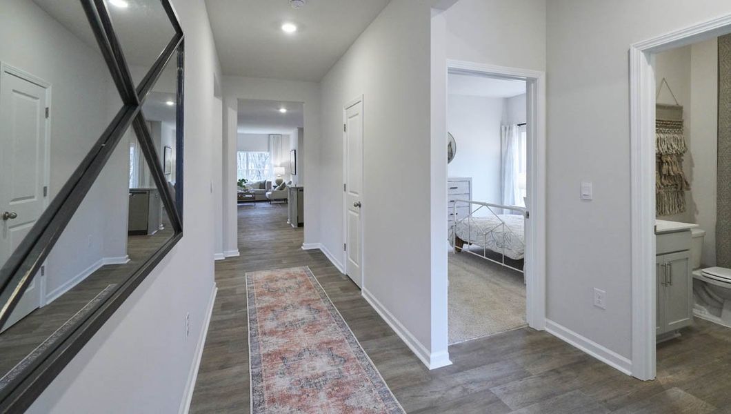 Representative furnished interior of a home built from the CALI by D.R. Horton in Raven Ridge, Lexington (Image 4).