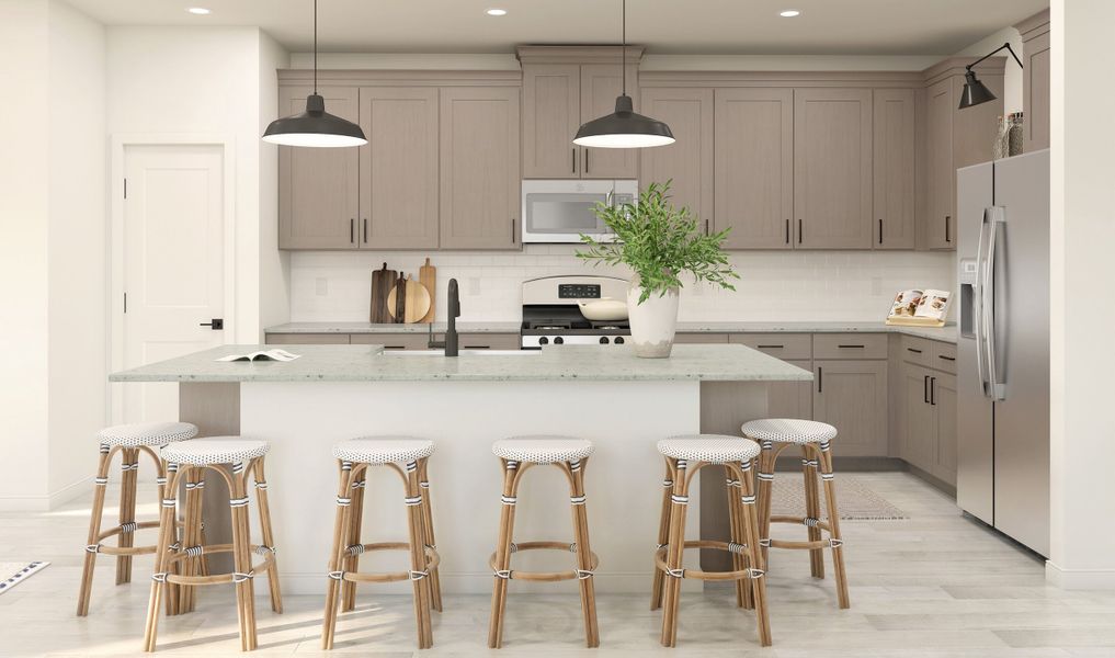 Kitchen with beautiful cabinets