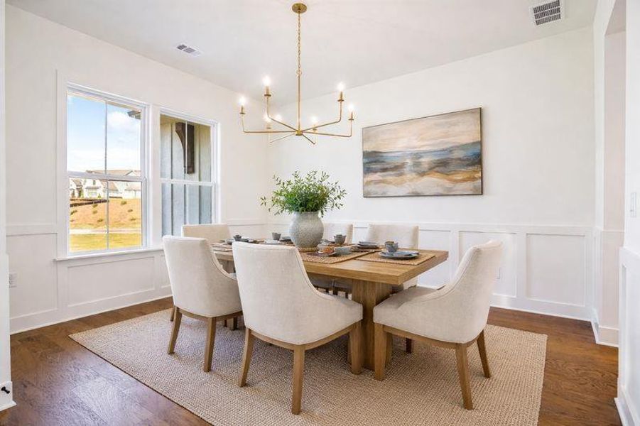 Furnished interior view inside a new home in Long Hollow Landing, Gainesville (Image 6).
