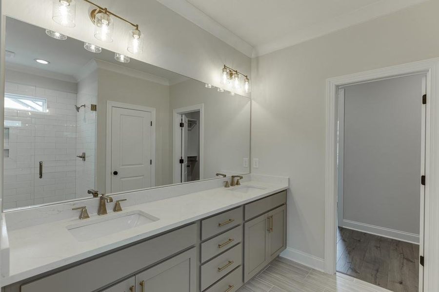 Furnished interior view inside a new home in , Buford (Image 12).