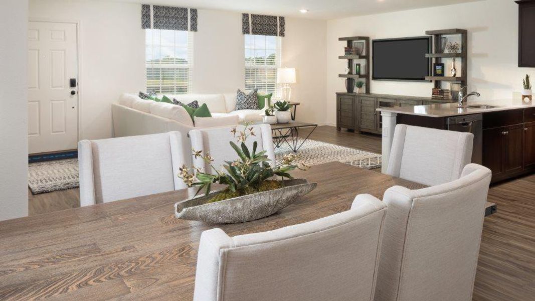 Furnished interior view inside a new home in Plum Creek North: Stonehill Collection, Kyle (Image 10). Furnished interior view inside a new home in Plum Creek North: Stonehill Collection, Kyle (Image 10).
