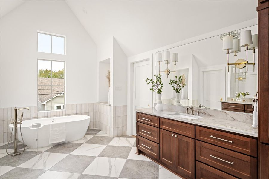 Furnished interior view inside a new home in , Houston (Image 14).