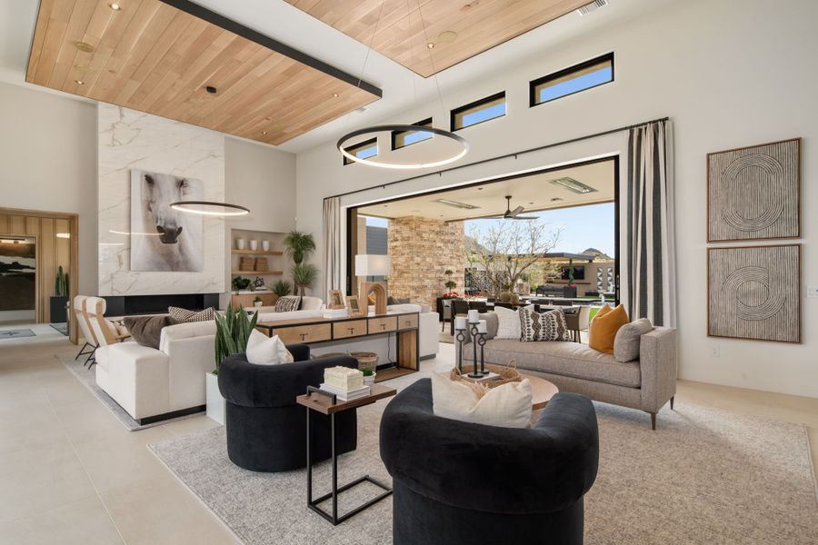 Representative furnished interior of a home built from the Cheval by Camelot Homes in Shadow Ridge, Scottsdale (Image 55).