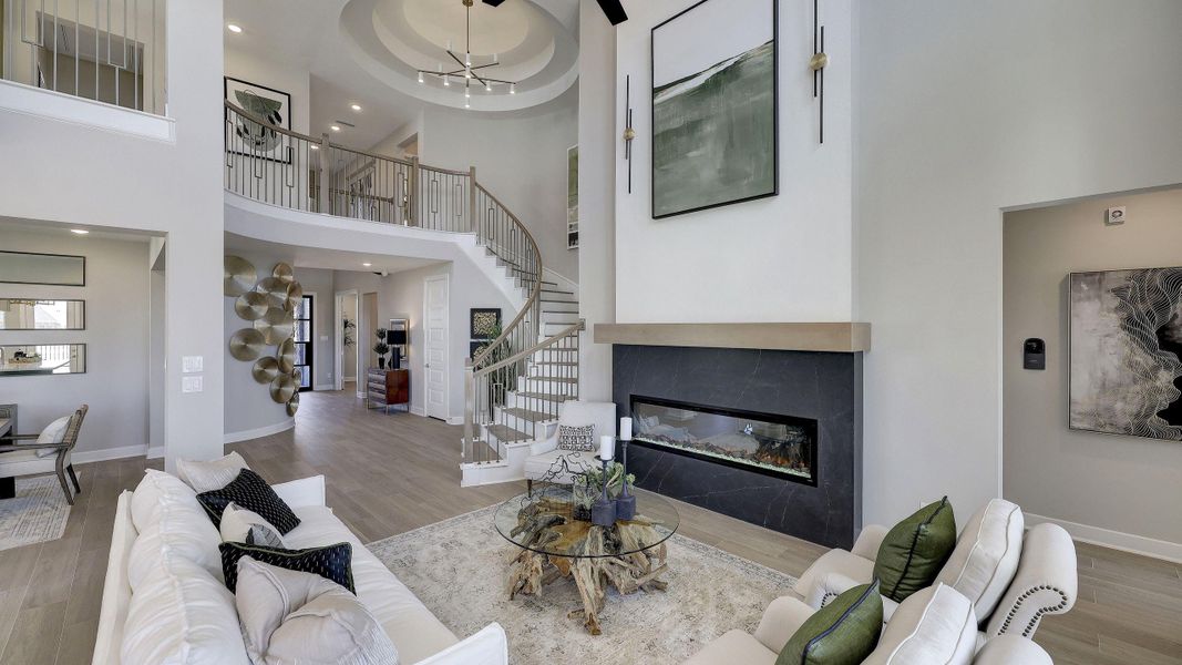 Furnished interior view inside a new home in Meridiana, Manvel (Image 9). Furnished interior view inside a new home in Meridiana, Manvel (Image 9).