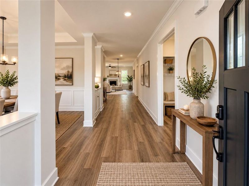 Furnished interior view inside a new home in Tuscany Hills, Douglasville (Image 10).