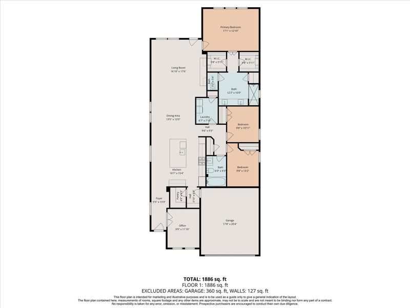 2D floor plan layout of this home in , Porter, TX (Image 4).