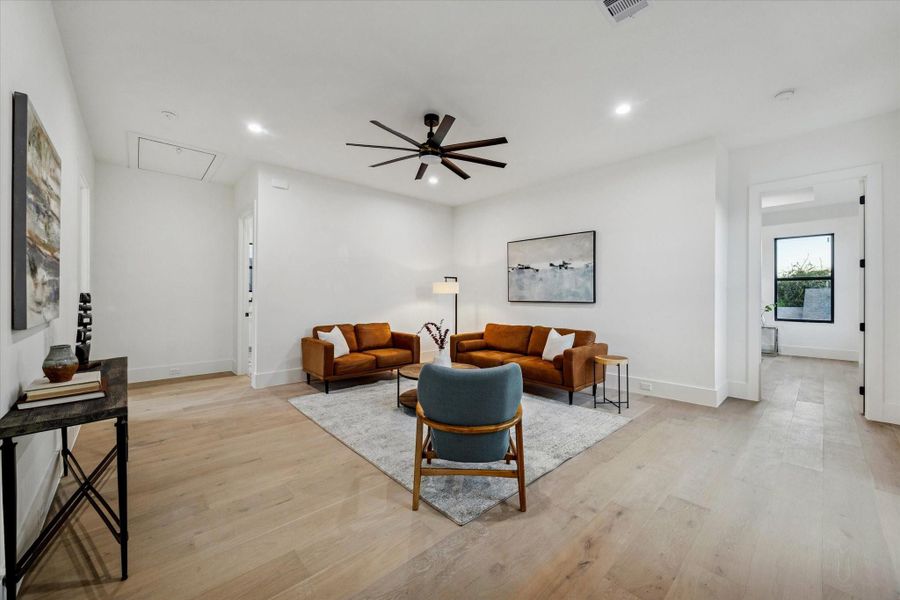 Furnished interior view inside a new home in , Houston (Image 29).