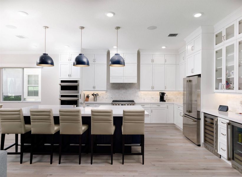 Furnished interior view inside a new home in La Terre at Avenir, Palm Beach Gardens (Image 5). Furnished interior view inside a new home in La Terre at Avenir, Palm Beach Gardens (Image 5).