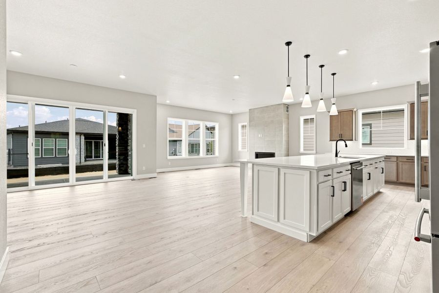 Furnished interior view inside a new home in Hilltop at Inspiration, Aurora (Image 8).