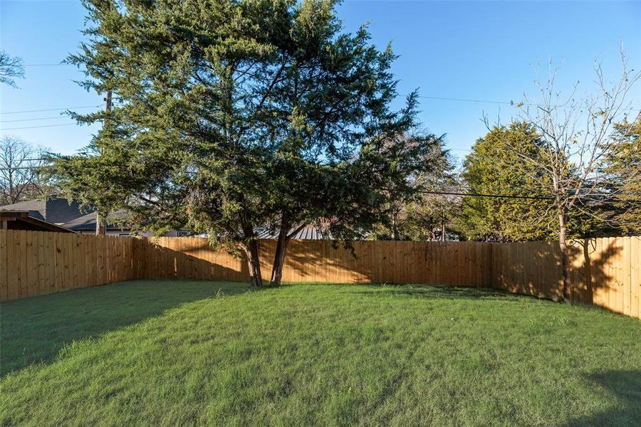 View of fenced backyard View of fenced backyard