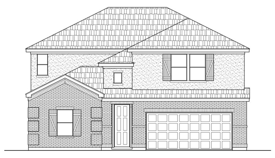 Representative rendering of the exterior for the 2976 by Texas Homes (Image 5).