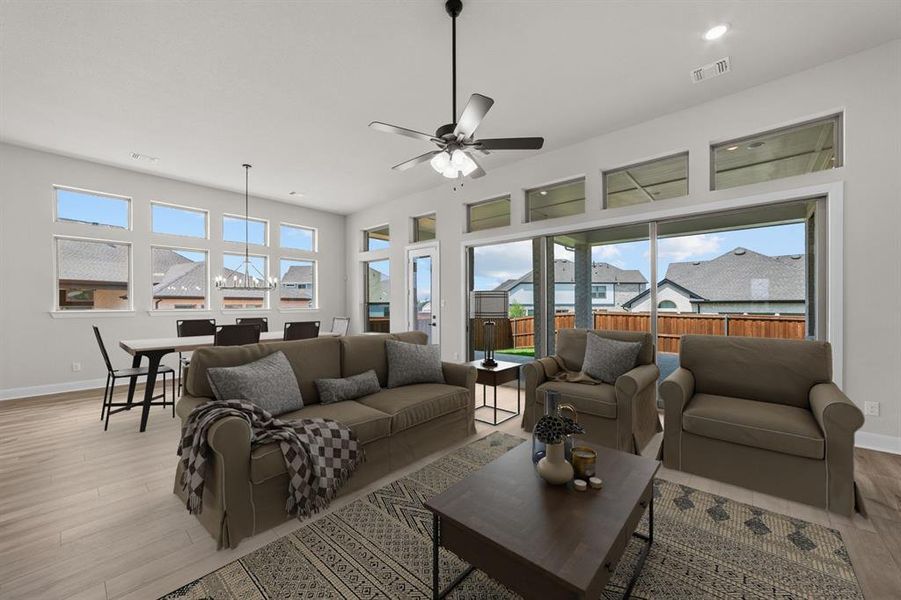 Furnished interior view inside a new home in South Pointe Manor Series, Mansfield (Image 4). Furnished interior view inside a new home in South Pointe Manor Series, Mansfield (Image 4).