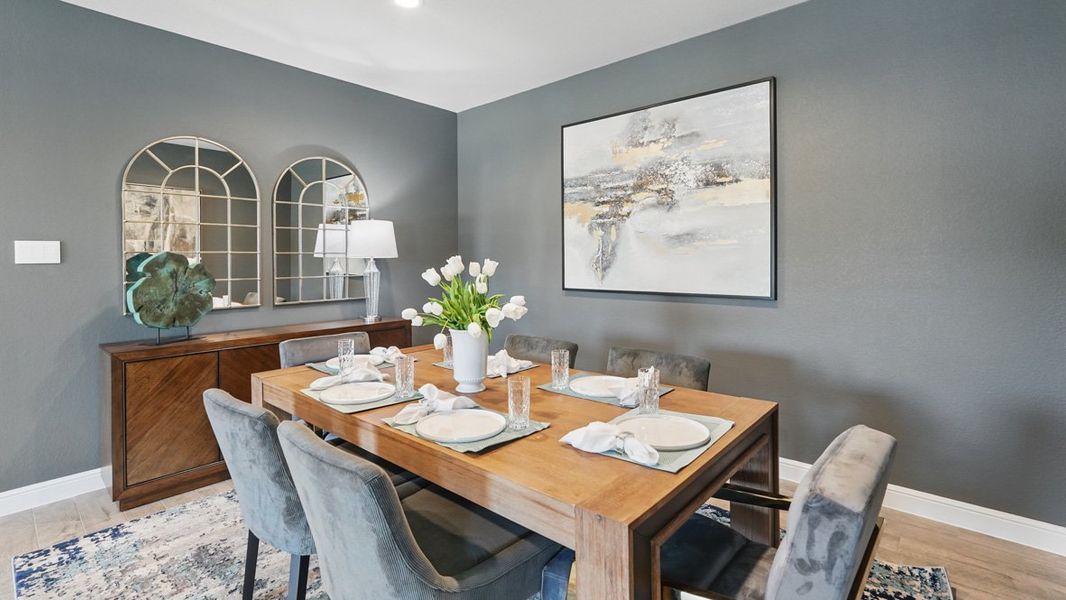 Furnished interior view inside a new home in Eden Ranch, Arlington (Image 11).