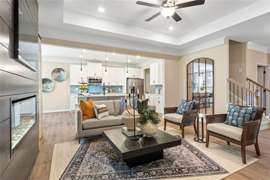 Furnished interior view inside a new home in Sagebrook, Powder Springs (Image 29). Furnished interior view inside a new home in Sagebrook, Powder Springs (Image 29).