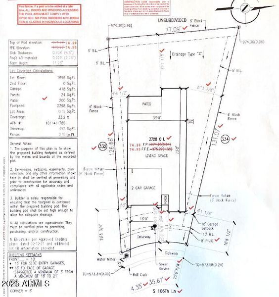 MLS Lot 333.Plot Plan