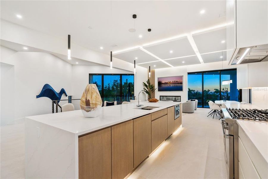 Furnished interior view inside a new home in , Longboat Key (Image 5). Furnished interior view inside a new home in , Longboat Key (Image 5).