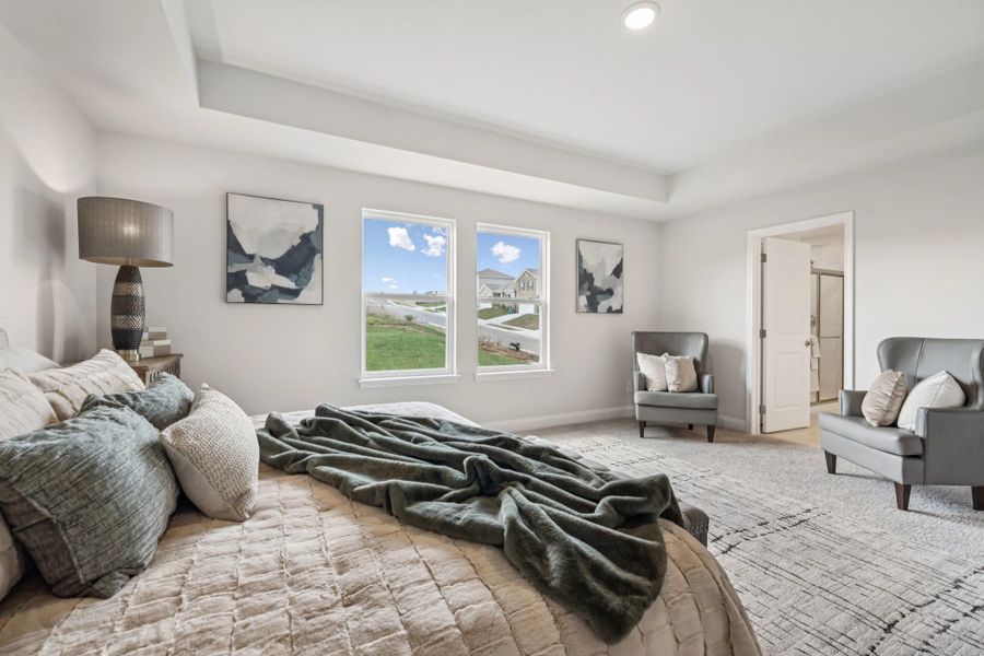 Furnished interior in a model home at Cades Bluff in Lebanon (Image 18).