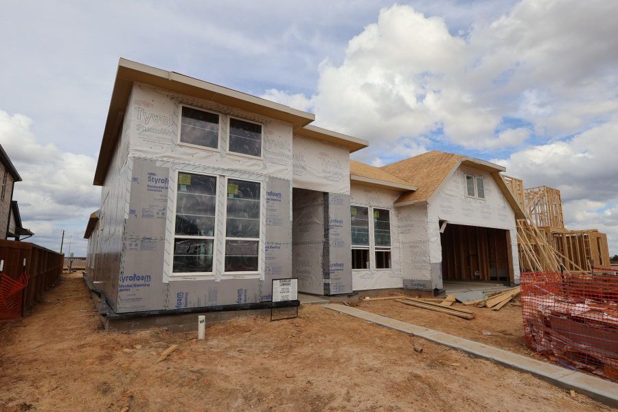In-progress construction of a new home in Dunham Pointe, Cypress, TX (Image 10). In-progress construction of a new home in Dunham Pointe, Cypress, TX (Image 10).