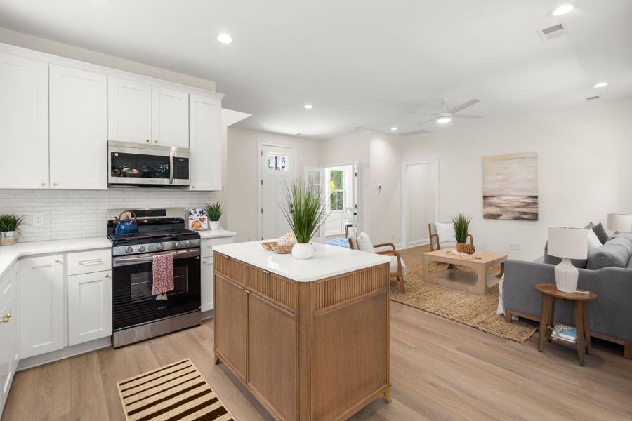 Furnished interior view inside a new home in , Charleston (Image 19).