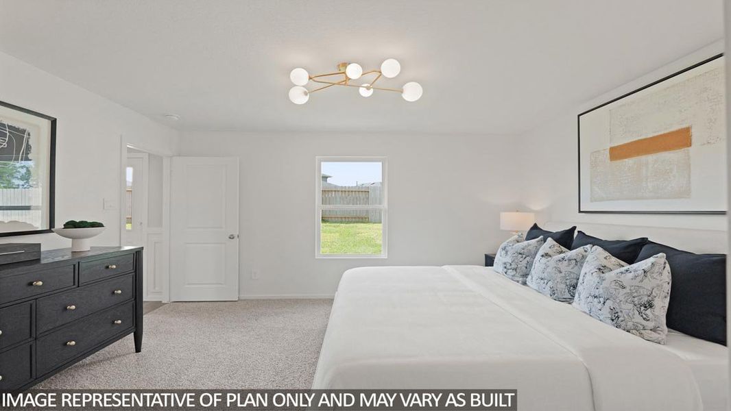 Furnished interior view inside a new home in Porters Mill, New Caney (Image 9).