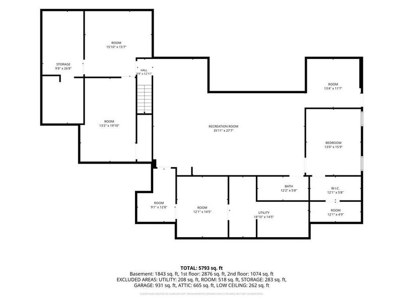 2D floor plan layout of this home in , Canton, GA (Image 6).