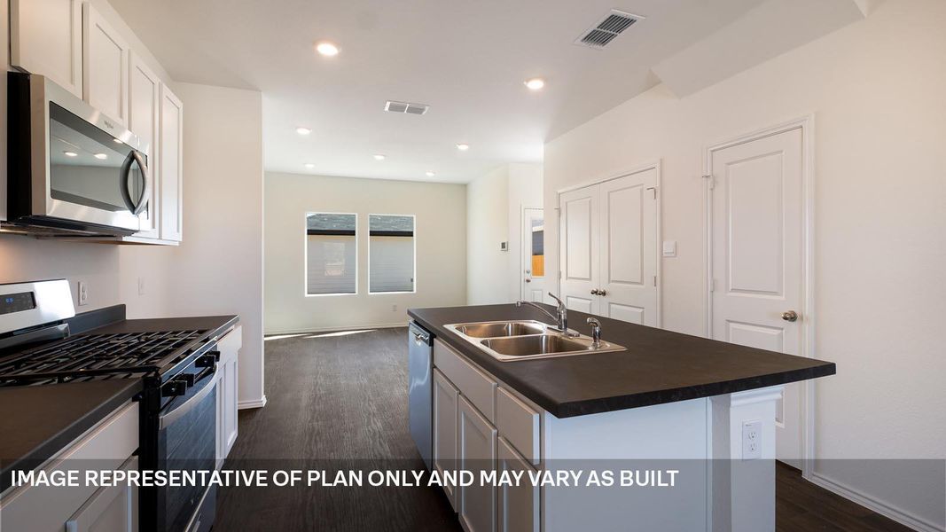 Furnished interior view inside a new home in Valverde, Bastrop (Image 4).