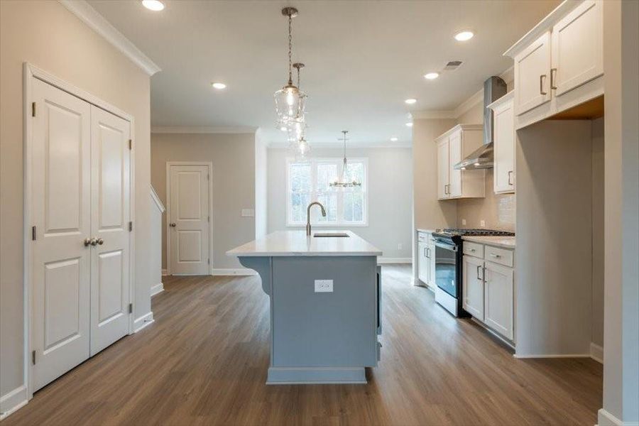 Furnished interior view inside a new home in Townes at South Main, Kennesaw (Image 14).