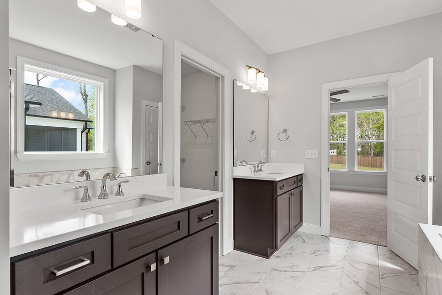 Representative furnished interior of a home built from the The Bradley by RobuckHomes in Windwater, Hampstead (Image 6).
