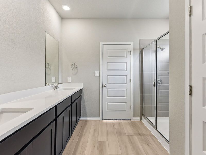 Furnished interior view inside a new home in Lakeside Meadows, Pflugerville (Image 3).