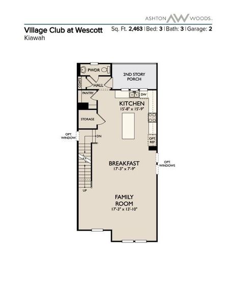 2D floor plan layout of this home in , Summerville, SC (Image 4).