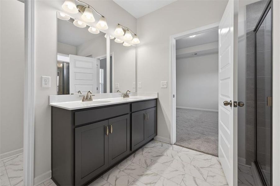 Furnished interior view inside a new home in Franklin Manor, Lawrenceville (Image 26). Furnished interior view inside a new home in Franklin Manor, Lawrenceville (Image 26).