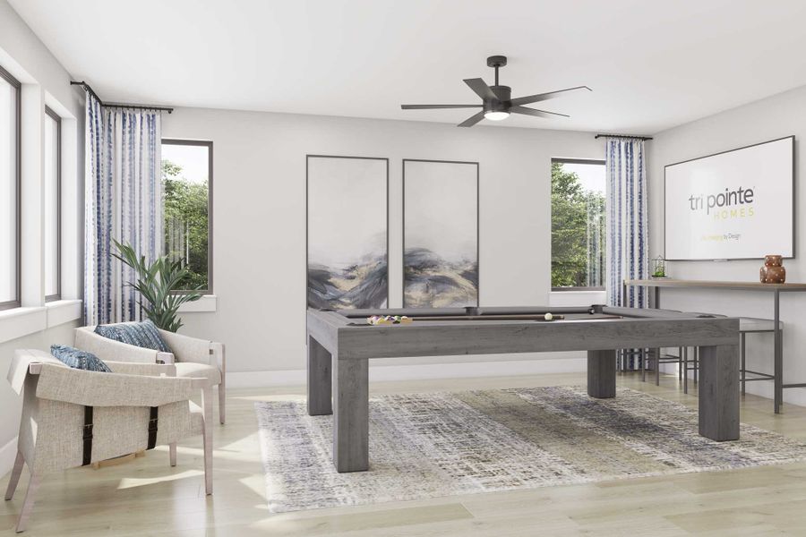 Furnished interior view inside a new home in Harvest Green 75′, Richmond (Image 17).