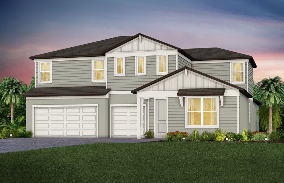 Representative exterior photo of a completed home built from the Merlot Grand by Pulte Homes in Spencer Glen, Riverview, FL (Image 19).